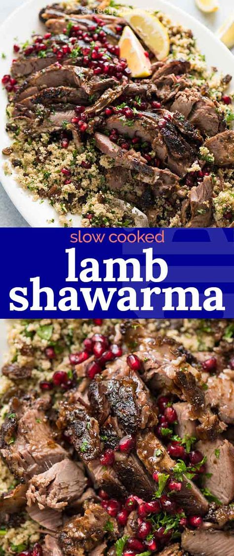 Slathered in a deceptively simple shawarma spice rub then slow cooked until fall apart, the flavour and fragrance of this lamb is absolutely heavenly. Lamb Shawarma, Shawarma Spice, The Best Chili Recipe, Lamb Stew Recipes, Fresh Herb Recipes, Shawarma Spices, The Best Chili, Best Chili, Lamb Chop Recipes