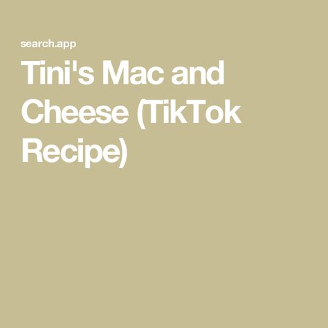 Tini's Mac and Cheese (TikTok Recipe) Tini Mac Snd Cheese, Brisket Side Dishes, Corkscrew Pasta, The Best Mac And Cheese, Pasta Side, Stovetop Mac And Cheese, Frozen Pasta, Cheese Crust, Pasta Side Dishes