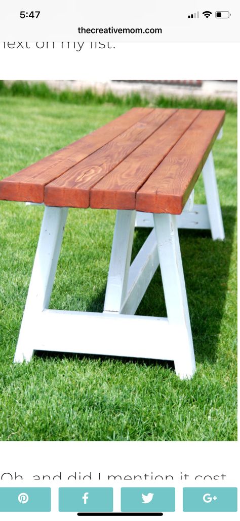 Diy Farmhouse Bench, Outdoor Bench Plans, Bench With Shelf, Diy Esstisch, Garden Bench Plans, Farmhouse Bench Diy, Farmhouse Diy Projects, Diy Bench Outdoor, Woodworking Projects Furniture