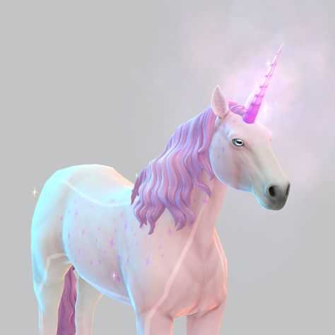 Sims 4 Cc Unicorn Horn, Sims 4 Unicorn, Zombie Christmas, Sims Pets, Four Horses, Sims Four, Horse Ranch, Unicorn Horn, Sims 4 Cc Finds