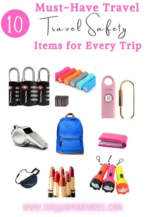 As a solo female traveler, there is always an extra layer of details as far as safety and planning. As someone who has traveled solo a lot, there are a few solo travel safety tips that I live by. I’m not gonna lie – most have come from learning the hard way! That’s why I want to highlight some of the travel safety products that I use now for an added level of protection and comfort. Safety Gadgets, Travel Safety Tips, Safety Products, Travel Must Haves, Travel Safety, Portugal Travel, Solo Female Travel, Travel Items, The Hard Way