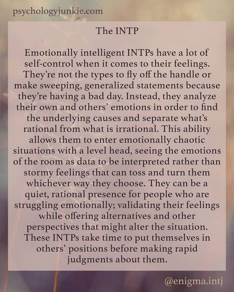 Intp Traits, Intp Type, Intp Love, Intp Things, Intp Female, Myer Briggs, Mbti Intp, Istp Personality, Emotionally Intelligent