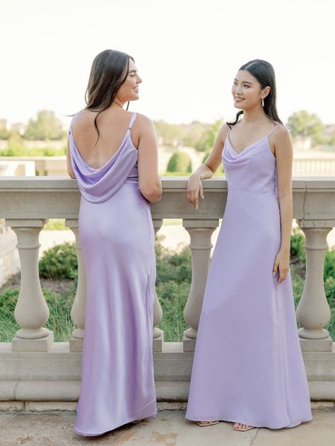 With new styles that speak volumes, part one of this collection is now available for home try-on and made-to-order! Bridesmaid Dresses Lavender, Lavender Bridesmaid Dresses Long, Lavender Bridesmaid, Dresses Lavender, Lavender Bridesmaid Dresses, Modern Bridesmaid, Summer Bridesmaid Dresses, Bridesmaid Dresses Long, Beautiful Bridesmaid Dresses