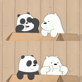 We Bare Bear Ice bear andar Pan Pan Beruang Grizzly, Dibujos Baby Shower, Ice Bear We Bare Bears, We Bare Bears Wallpapers, Ice Bears, Panda Bears, Cute Panda Wallpaper, We Bear, We Bare Bears