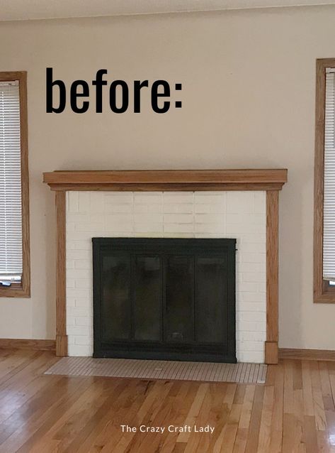 Tiled Fireplace Wall, How To Install Tile, Tile Around Fireplace, Tile Over Tile, Fireplace Update, Faux Tiles, Shiplap Fireplace, Peel And Stick Floor, Faux Shiplap