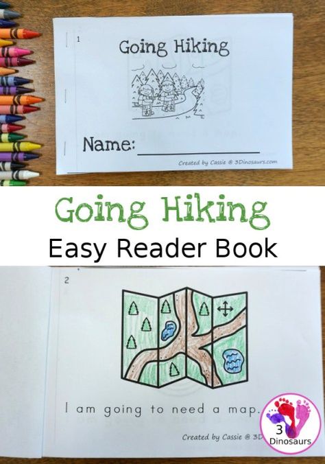 Free Going Hiking Easy Reader Book Park Ranger Preschool Activities, Camping Week, Preschool Camping, Camping Theme Preschool, Family Literacy Night, Easy Reader Books, Reading Week, Summer Kindergarten, Camp Read