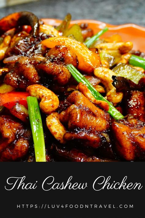 For a detailed recipe, do visit our blog site https://luv4foodntravel.com
Subscribe to my channel and press the bell button to get notifications every time I post a new recipe: https://bit.ly/3c5VPik Thai Cashew Chicken Recipe, Taiwanese Recipes, Thai Cashew Chicken, Chicken Cashew, Chinese Meals, Pf Chang, Cashew Chicken Recipe, Sweet Chili Chicken, Chop Sticks