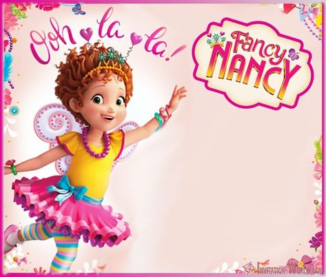 Fancy Nancy Clancy, Nancy Rodriguez, Petal Template, Fancy Birthday Party, Fancy Nancy Party, Flower Petal Template, Template Images, Free Printable Invitations Templates, Girl Bday Party