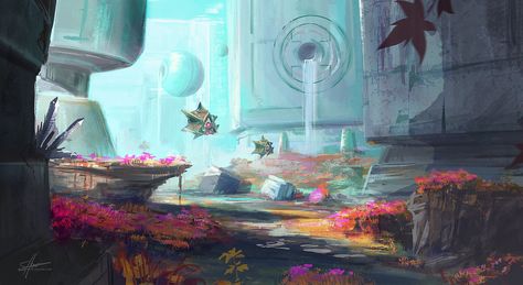 Destiny 2 Nessus, Destiny Landscape, Destiny Ii, Sci Fi Landscape, Set Design Theatre, Space Fantasy, Personal Fan, Destiny 2, Unusual Art