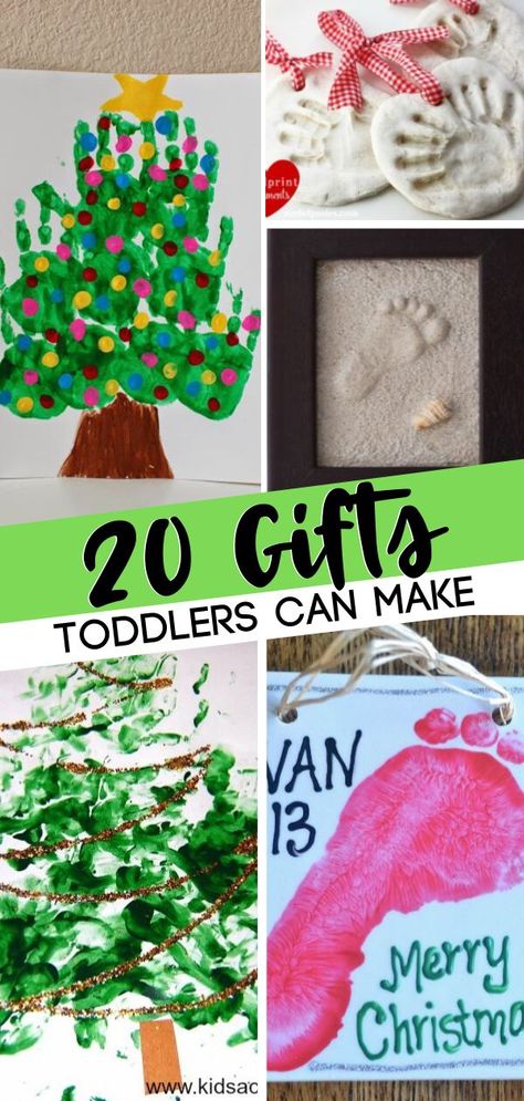 Christmas gift ideas toddlers can make with a little help! These cute DIYs are the perfect gifts to grandparents! They are the perfect Christmas crafts for kids that you will both enjoy making! Save this parenting tip for later! Toddler Gift To Grandparents Christmas, Toddler Christmas Diy Gifts, Gifts For Toddlers To Make For Parents, Christmas Crafts For Grandparents From Kids, Diy Christmas Grandparent Gifts, Toddler Christmas Gifts To Make, Diy Gifts From Toddlers Christmas, Christmas Craft Gifts For Grandparents, Christmas Crafts To Do With Toddlers