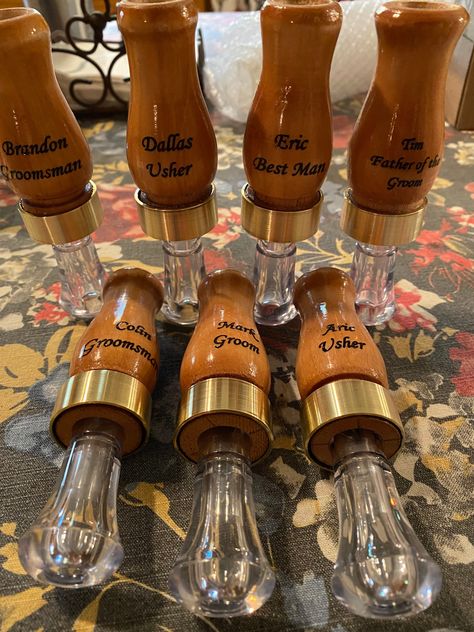 Custom Duck Calls, Hunting Scene, Bird Calls, Duck Calls, Hunt Scene, Game Calls, Brass Band, Maple Wood, Collectible Figurines