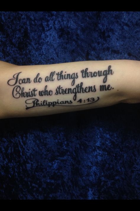 Bible Verse Tattoo Ribcage, Bible Script Tattoo, Bible Verse Tattoos, Verse Tattoos, Cursive Tattoos, Tattoos For Black Skin, Arm Sleeve Tattoos, Birthday Captions, Tattoo Script