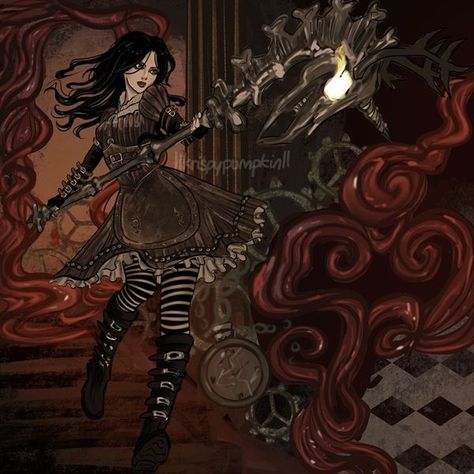 Alice In Wonderland American Mcgee, Alice Madness Returns And Alice, Alice Return To Madness Art, My Vibe Character, Alice Madness Returns Matching Pfp, Alice In Madness Art, Alice Madness Returns Outfits, Alice Madness Aesthetic, Me Character Core