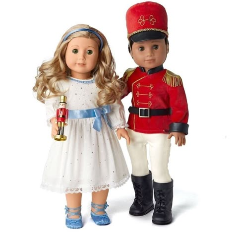 American Girl Nutcracker Collection Outfits For 18” Dolls. Set Includes Both “Nutcracker Prince” And “Clara Outfit” 2019 Collection Limited Edition. Box Has A Slight Wear, It Came That Way From The Ag Store. Complete Set Only Opened To Photograph. Beautiful Set Perfect For Christmas. Dolls Not Included. Compatible With Most 18” Doll Such As American Girl, Our Generation, Journey Girls, My Life As, Etc. Girl Nutcracker, The Nutcracker Prince, Nutcracker Prince, Red Velvet Jacket, Nutcracker Collection, Elf Shoes, American Girl Doll Stuff, American Girl Doll Accessories, American Girl Doll Patterns