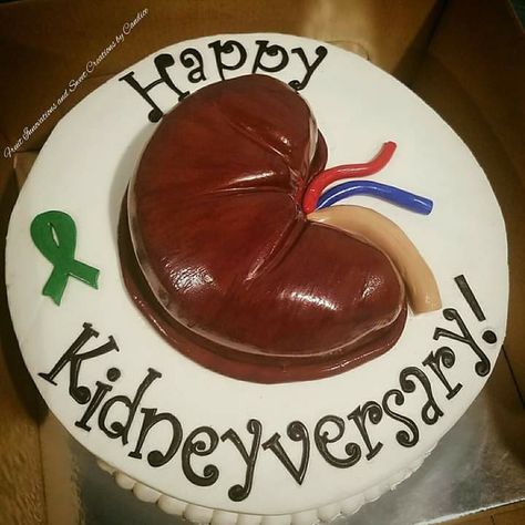 Welcome Home Cakes, Kidney Donor, Kidney Health, Anniversary Cake, Cake Decorating Tips, Decorating Tips, Sweet Tooth, Disease, Watermelon