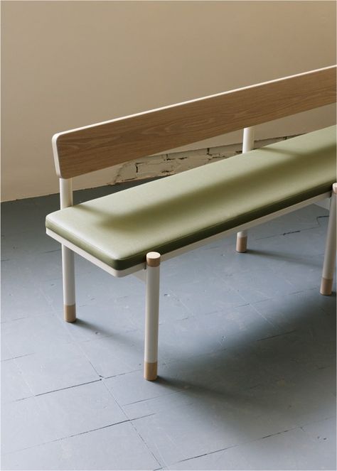 Square & Round With Backrest - Remington Matters Dining Bench With Backrest, Round Bench, Bench With Backrest, Instagram Square, Bench Ideas, Banquette, May 23, Different Shapes, Industrial Design