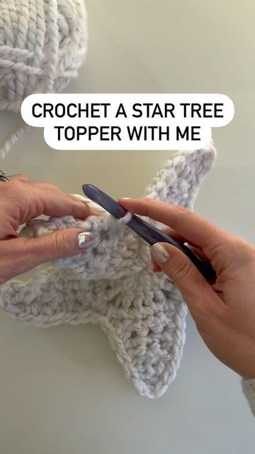 Shannon | Dogwood Crochet on Instagram: "I am so excited to share the Star Tree Topper crochet pattern with you very soon! The pattern and tutorial will be available on Saturday, November 11th! Comment below - what do you usually put on top of your Christmas tree? (Before you found out about this pattern, of course😉) Be sure to follow me to be the first to know when the pattern and YouTube tutorial are available! . . . #crochet #crochetpattern #crochetchristmas #crochetstar #crochetstartopper #startreetopper #crochetchristmasstar #dogwoodcrochet" November Crochet Patterns, Crocheted Tree Topper, Crochet Christmas Tree Star Topper, Crochet Star Tree Topper Free Pattern, Crochet Star Tree Topper, Crochet Christmas Tree Topper Pattern, Crochet Tree Topper Free Pattern, Homemade Tree Topper, Crochet Christmas Tree Topper