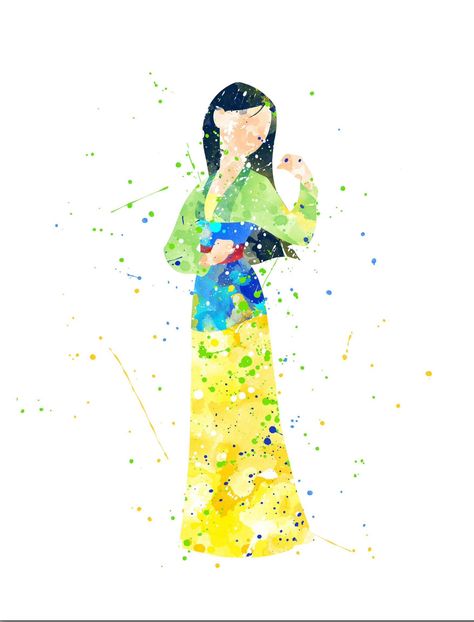 Disney Canvas Art, Animation Disney, Flower Line Drawings, Mulan Disney, Disney Wall, Princess Pictures, Walt Disney Animation, Shop Watercolor