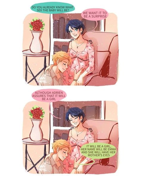 Pregnant Marinette And Adrien, Mlb Pregnant, Adrinette Pregnant, Ladybug Pregnant Comic, Adrian X Marinette Fanart, Adrienette Pregnant, Miraculous Pregnant, Miraculous Ladybug Pregnant, Adrian And Marinette Fanart Spicy