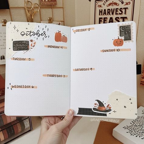 October Bullet Journal | Spooky Front Door - Rae's Daily Page Spooky Front Door, October Is My Favorite, Journal Inspiration Quotes, October Bullet Journal, Bullet Journal September, Bullet Journal October, March Bullet Journal, Bullet Journal Month, Bullet Journal 2020