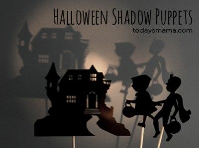 Halloween Shadow Puppets Printable - TodaysMama.com Shadow Puppets Printable, Shadow Theater, Halloween Shadow, Ventriloquist Doll, Fun Holiday Crafts, Holiday Swag, Shadow Theatre, Food Tech, Food Technology