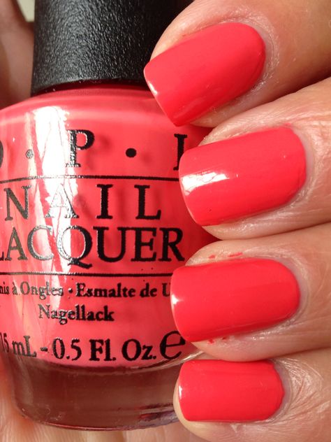 OPI Live.Love.Carnival Opi Live Love Carnival, Polish Ideas, Manicures Designs, Coral Red, Nails Nails, Live Love, Short Nails, Carnival, Manicure