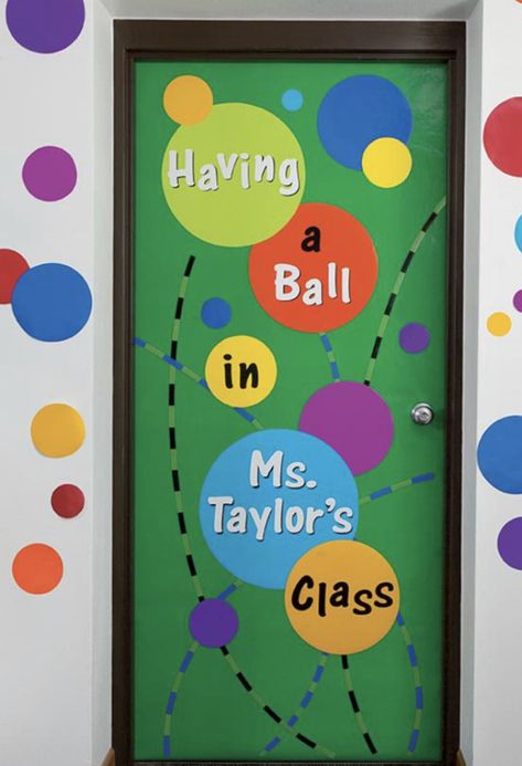 Ball Bulletin Board Ideas, Bulletin Board Ideas, Classroom Door, Classroom Crafts, Therapy Ideas, Care Bears, Board Ideas, Bulletin Boards, Bulletin Board