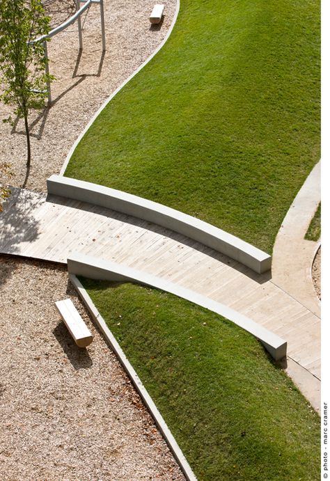 Salamander Playground by Cardinal Hardy « Landscape Architecture Platform | Landezine Landscape Tips, Modern Landscape Design, Easy Landscaping, Banda Aceh, Landscape Architecture Design, Landscape Plans, Parking Design, Cool Landscapes, Modern Landscaping