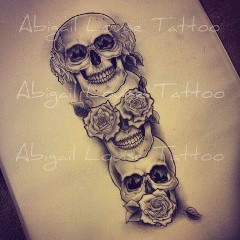 Skulls With Roses, See No Evil Tattoo, No Evil Tattoo, Evil Skull Tattoo, Catrina Tattoo, Evil Tattoo, Skull Sleeve Tattoos, Hear No Evil, Inspiration Tattoos