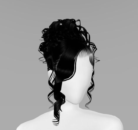 Curly Hair For School, Hair Styles Quick, Imvu Hairstyles, 4b Curls, Coily Hairstyles, Imvu Hair, Hairstyles Sleek, Quick Curly Hairstyles, Virtual Hairstyles