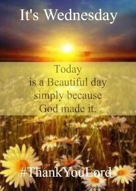 Today Is Beautiful Day Simply Because God Made It Pictures, Photos, and Images for Facebook, Tumblr, Pinterest, and Twitter Funny Wednesday Memes, Happy Wednesday Pictures, Wednesday Morning Greetings, Happy Wednesday Images, Wednesday Morning Quotes, Wednesday Greetings, Wednesday Blessings, Morning Wednesday, Wednesday Humor