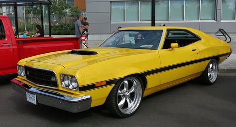 1973 Ford Gran Torino, Grand Torino, Classic Cars Usa, Ford Motorsport, Ford Ranchero, Hot Rods Cars Muscle, Old Muscle Cars, Cool Old Cars, Hummer Cars