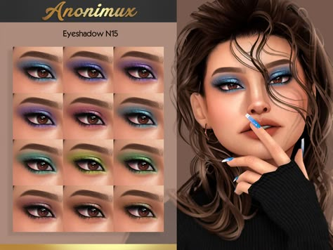 Sims 4 Mods Eyeshadow, Sims 4 Cc Eyemakeup, Sims 4 Cc 90s Makeup, Ts4 Eyeshadow Cc, Sims Cc Eyeshadow, The Sims 4 Eyeshadow Cc, Sims 4 Cc Blue Eyeshadow, Sims 4 Cc Makeup Highlight, Sims 4 Hair Cc Sims Resource