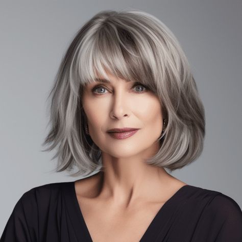 Motb Hairstyles, Layered Fine Hair, Pixiecut Hairstyles, Fine Hair Haircuts, Haircut Gray Hair, Long Fine Hair, Hairstylist Fashion, Sarah Harris, Grey Hair Transformation