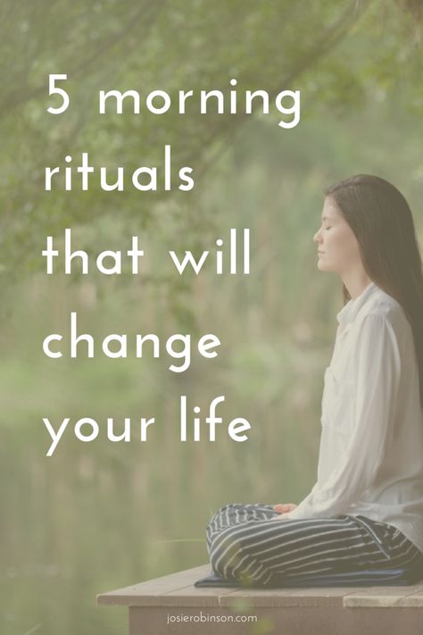 5 Simple Morning Rituals That Will Change Your Life — Josie Robinson Powerful Habits, Gratitude Jar, Grounding Techniques, Miracle Morning, Morning Meditation, Meditation Techniques, Morning Ritual, Mental And Emotional Health, Self Care Activities