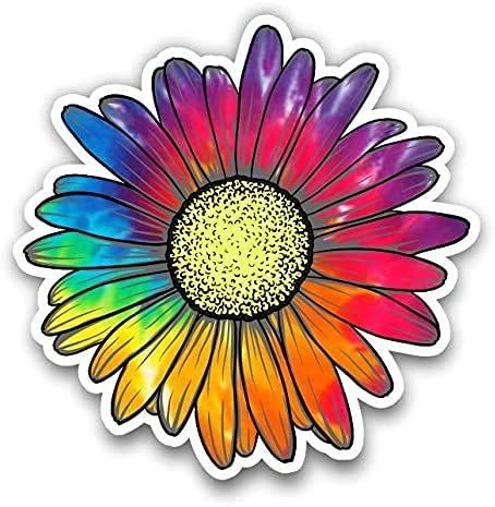 Tie Dye Sticker, Flower Rainbow, Newnan Ga, Vinyl Decoration, Rainbow Tie Dye, Body Stickers, Rainbow Tie, Rainbow Flowers, Pics Art