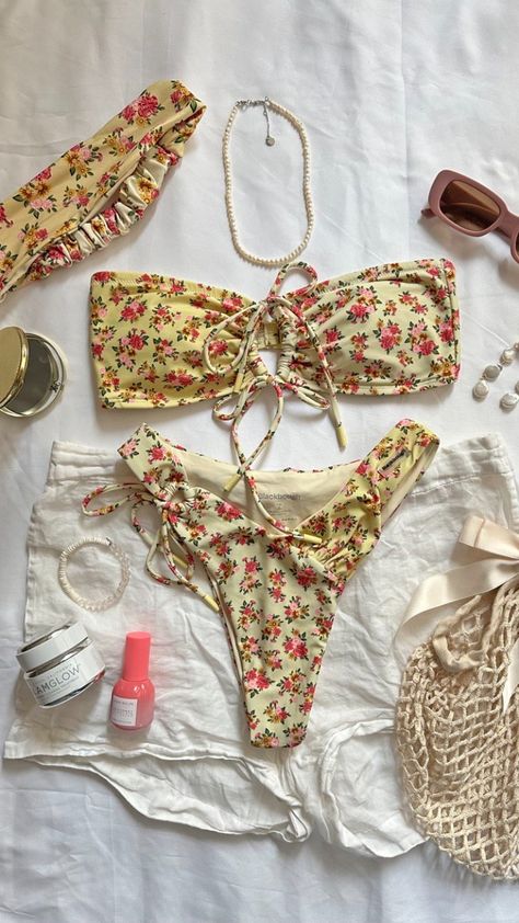 Euro summer bikinis, halter top, underwire top, triangle top, bandeau top, tube top, euro summer, bikini, swimsuits, film camera, packing essentials, vacay, vacay aesthetic, summer essentials, summer dress, shades, accessorizing, blackbough swim Vacay Aesthetic, Blackbough Swim, Packing Essentials, Underwire Top, Euro Summer, Hawaii Vacation, Summer Bikinis, Pinterest Girls, Aesthetic Summer