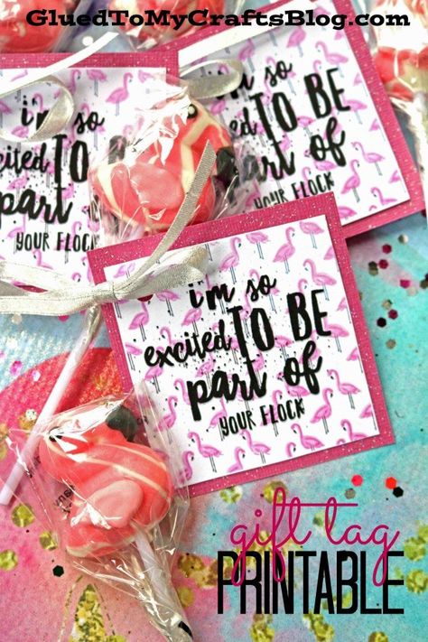 Part of Your Flock – Gift Tag Printable - Valentine's Day Classroom Gift Idea - Teacher Freebie - Appreciation DIY - Handmade Cards - Flamingo Themed Gift Tags - Birthday Party Favors - Best Friends Gifts Flamingo Party Favors, Volunteer Appreciation Gifts, Summer Party Favors, Valentine Printables, Handmade Cards Diy, Gift Tags Birthday, Gift Tag Printable, Classroom Valentines, Flamingo Theme