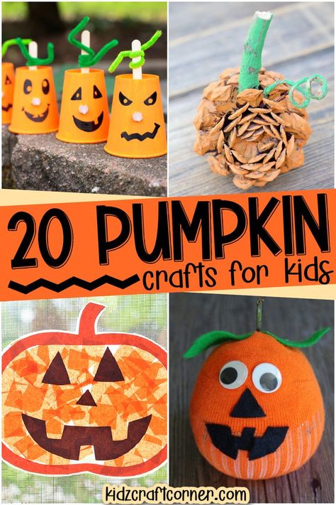 Pumpkin Crafts For 1st Grade, Pumpkin Mosaic Craft, Popsicle Pumpkin Craft, Pumpkin Craft Elementary School, Fall Art Projects For First Grade, Felt Pumpkin Crafts For Kids, Pumpkin Parable Craft, Pumpkin Crafts For Kindergarteners, October Crafts For Elementary Kids