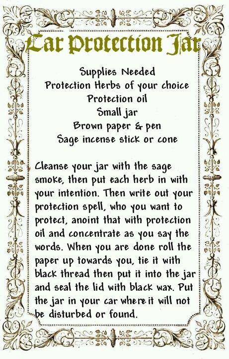 Driving Protection Spell, Protection Ritual For Family, Protection Spell For Family, Car Witchcraft, Car Spells, Car Protection Spell Jar, Travel Protection Spell Jar, Car Protection Spell, Family Protection Spell