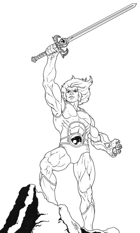 Thundercats Drawing, Thundercats Coloring Pages, Thundercats Characters, Thundercats Cartoon, Superhero Coloring Pages, Superhero Coloring, Drawing Superheroes, 80s Cartoon, Adult Coloring Designs