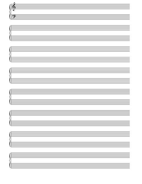 Printable Blank Piano Sheet Music Paper Blank Piano Sheet Music, Staff Music, Manuscript Paper, Free Printable Sheet Music, Blank Sheet Music, Piano Teaching Resources, Piano Video, Note Sheet, Music Paper