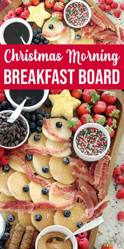 CUTE! Check out this Christmas Morning Breakfast Board! The Tree Pancakes are going to be a HUGE hit with your Christmas Crowd or Holiday Guests! All of your favorite snacks and breakfast ideas for Christmas! #passion4savings #christmas #tree #breakfast #snacks #sausage #tree #bacon #snackboard #board #holidays Christmas Morning Snack Ideas, Pancake Breakfast Board, Christmas Breakfast Board Ideas, Christmas Breakfast Platter, Christmas Morning Snacks, Christmas Breakfast Charcuterie Board Ideas, Christmas Morning Charcuterie Board, Christmas Eve Breakfast Ideas, Christmas Morning Food