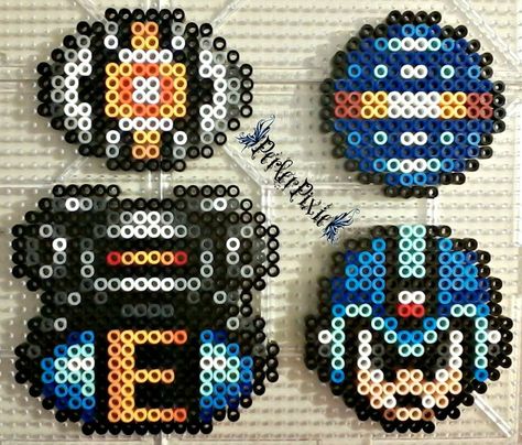 Mega Man X Items perler beads by PerlerPixie Nerdy Perler Beads, Perler Bead Mario, Energy Tank, Perler Creations, Nerd Crafts, Megaman X, Pony Bead Patterns, Life Energy, Perler Bead Templates