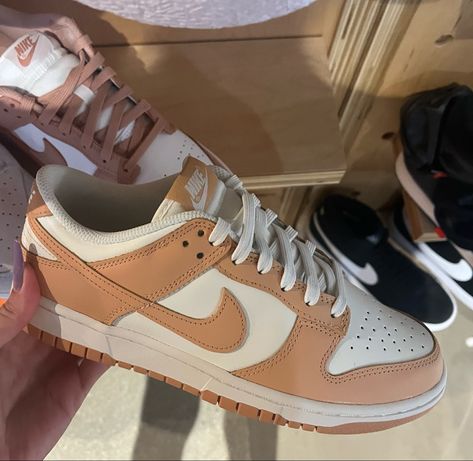 Gold Dunks Outfit, Nike Dunk Low Harvest Moon, Dunks Outfit, Nike Shoes Girls, Harvest Moon, Nike Dunk Low, Nike Cortez Sneaker, Dunk Low, Nike Dunk