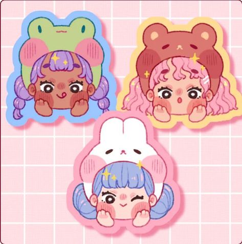 Cute Character Illustration, Chibi Design, Chibi Stickers, Graphic Design Character, Art Merch, Concept Art Tutorial, Cute Hat, Artist Alley, Little Doodles