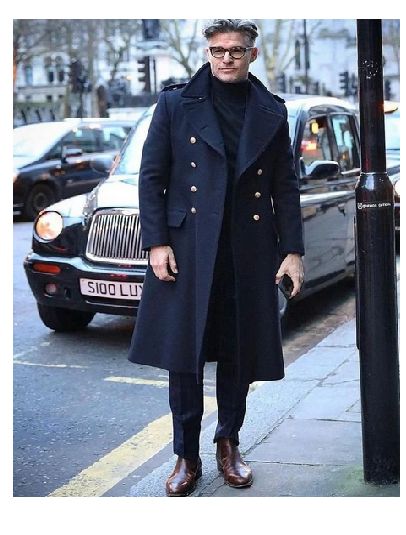 Men blue woolen Overcoat Vintage Long Trench Coat Men Jacket Coat Mens Business blue Casual Long Solid Windbreak Coat winter Outwear Long Coat Outfit, Navy Wool Coat, Man's Overcoat, Long Coat Men, Overcoat Men, Men's Trench Coat, Trench Coat Outfit, Long Overcoat, Elegant Coats