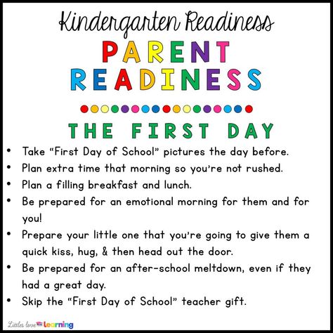 The Ultimate Kindergarten Readiness Guide for Parents: Curious what skills to focus on for kindergarten readiness with your preschool or pre-k child? Check out this kindergarten readiness blog series for parents! This series includes both academic (literacy, math) AND social-emotional skills your little one needs to work on before their first day of kindergarten. These skills are standards-based and will make the transition to kindergarten seamless for them AND for you! Click thru to read more! Preschool Parent Engagement Ideas, Tips For Kindergarten Parents, Kindergarten Parents First Day, Kindergarten Quotes For Parents, First Day Of Preschool Quotes, Parent Engagement Ideas, Kindergarten Quotes, Kindergarten Parent, Teacher Crafts