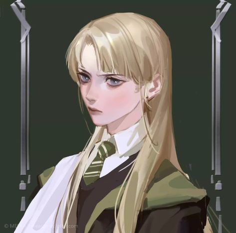 Fem Draco Malfoy, Female Draco Malfoy, Hp Harry Potter, Pointy Ears, Slytherin House, Harry Potter Memes, Draco Malfoy, Anime Character, Hogwarts