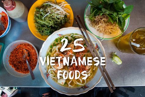 Vietnamese food is an insanely delicious cuisine. Here are 25 Vietnamese dishes you need to try, and restaurants to eat them in Saigon. Vietnamese Dishes, Vietnam Tourism, Asia Trip, Vietnam Voyage, Vietnam Food, Vietnamese Cuisine, Vietnamese Food, Vietnamese Recipes, Hoi An